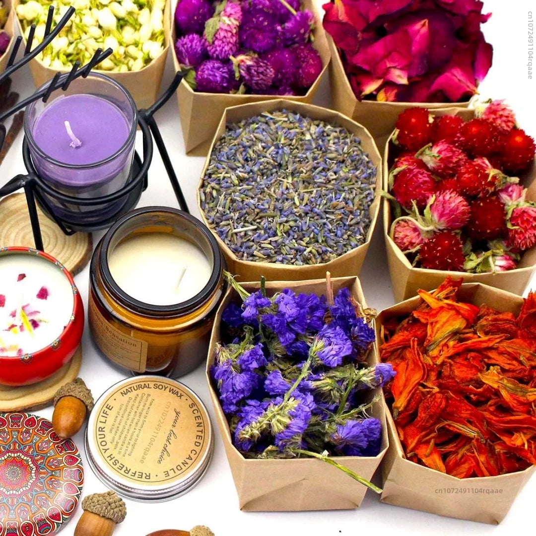 Natural Dried Flowers for Candle & Soap Making – Botanical DIY Craft Kit