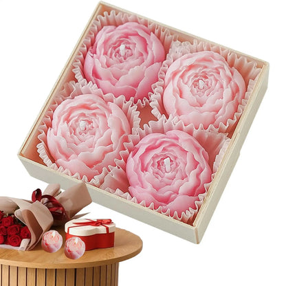 4-Piece Rose Soy Wax Candle Set