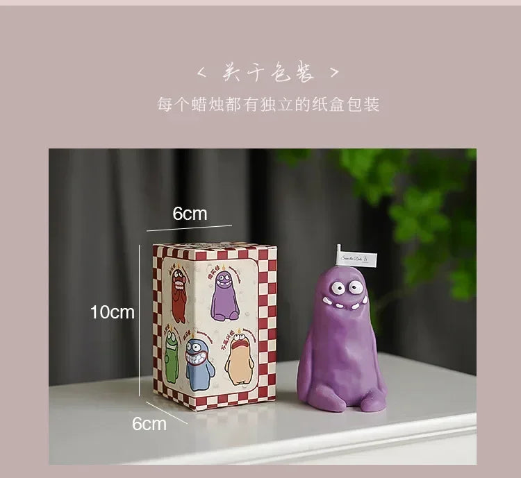 Earthlings Monster Candles Fun Creative Birthday Gifts Handmade Aromatherapy Candles - Your Ritual Hub 