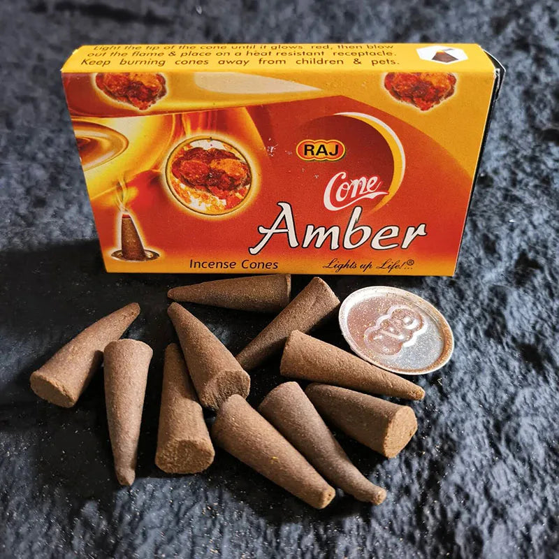 Handmade Indian Incense Frankincense Patchouli Tower Incense Cones with Metal Incense Base Buddhist Ornaments Home Fragrance - Your Ritual Hub 