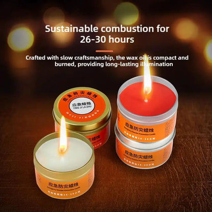 Emergency Candles for Household Power Outages Windproof Smokeless