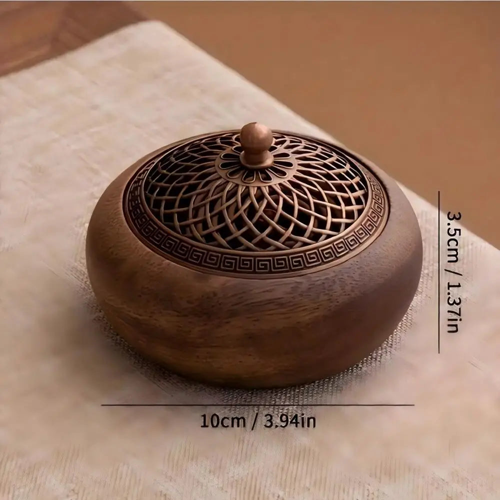 Solid Wood Pan Incense Burner Tray - Your Ritual Hub 