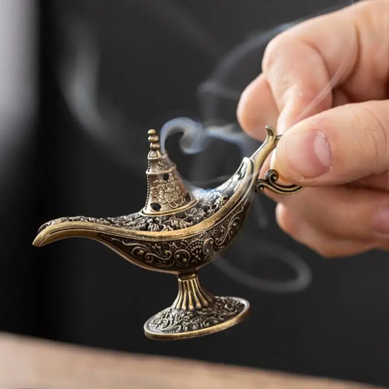 Small Antique Metal Arabic Incense Burner - Your Ritual Hub 