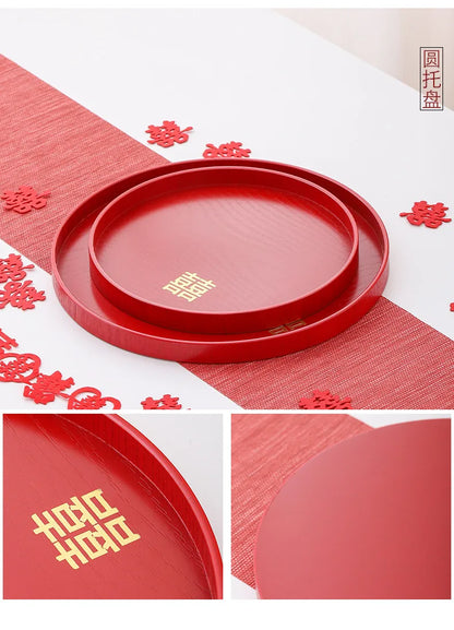 Red Ceramic Teaware Suit Chinese Handmade
