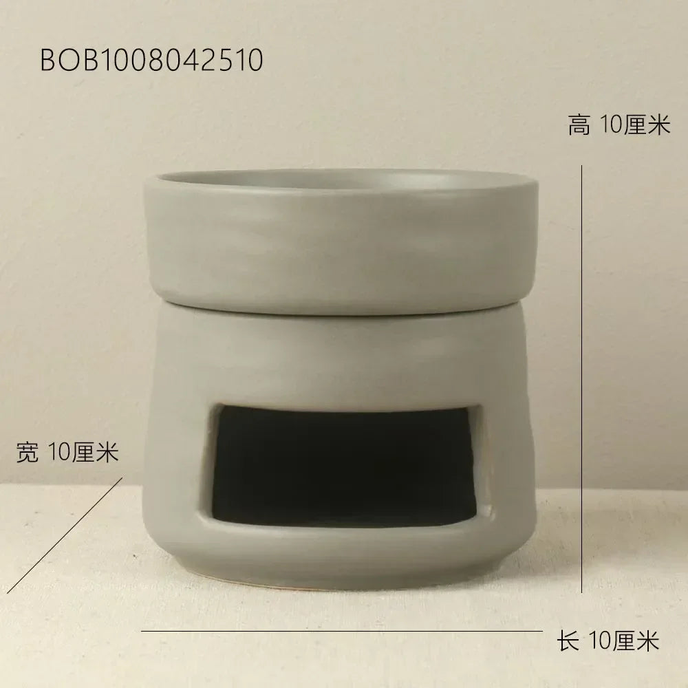 Exquisite ceramic craftsmanship candle holder wax oil burner - Your Ritual Hub 