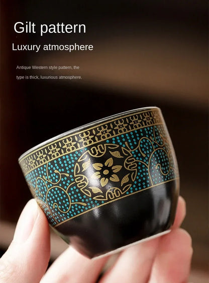 Tea Set Creative Living Room Semi-automatic Rotating Kungfu Tea Set
