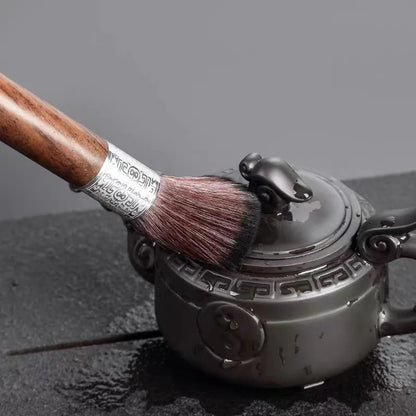 Hibioru Wooden Espresso Black Coffee Powder Washing Brush for Coffe Filter