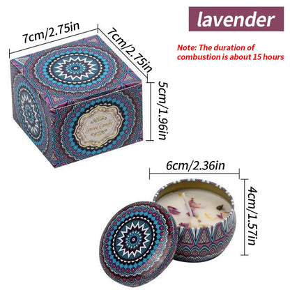 Dried Flower Smokeless Aromatherapy Candle — Gift Set