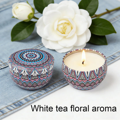 1 Pack Scented Aromatherapy Candles, Small Tin Can Aromatherapy Candles