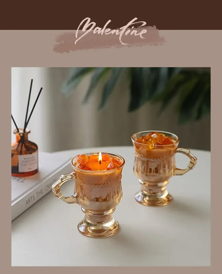 Kaffeformade doftljus i sojavax