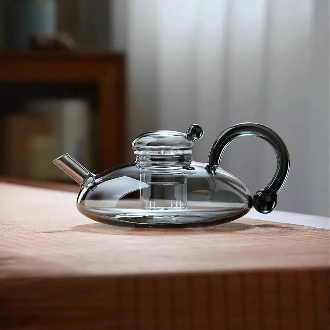 Scandinavian Glass Flower Tea Pot Set — Afternoon Tea