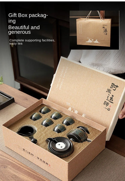 Semi-Automatic Rotating Kung Fu Tea Set