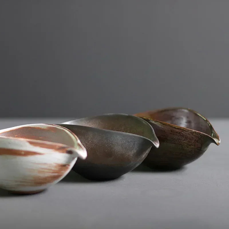 Japanese Coarse Pottery Matcha Bowl