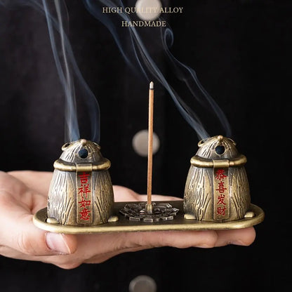 Chinese Style Zinc Alloy Incense Burner