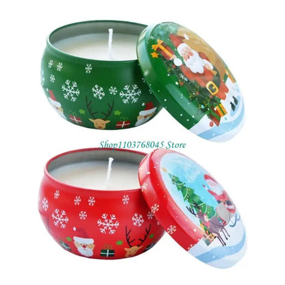 Soy Wax Candle Jar — Christmas Luminous Ornament