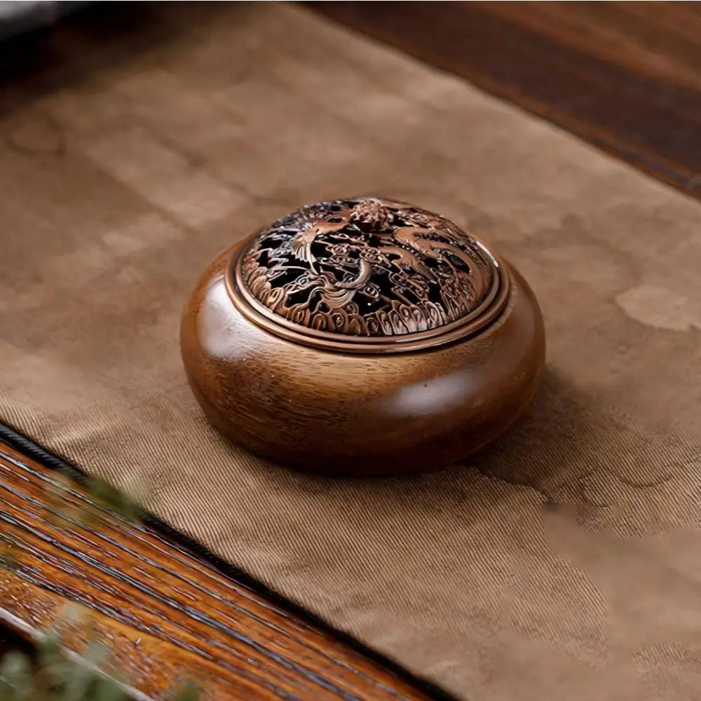 Solid Wood Pan Incense Burner Tray - Your Ritual Hub 