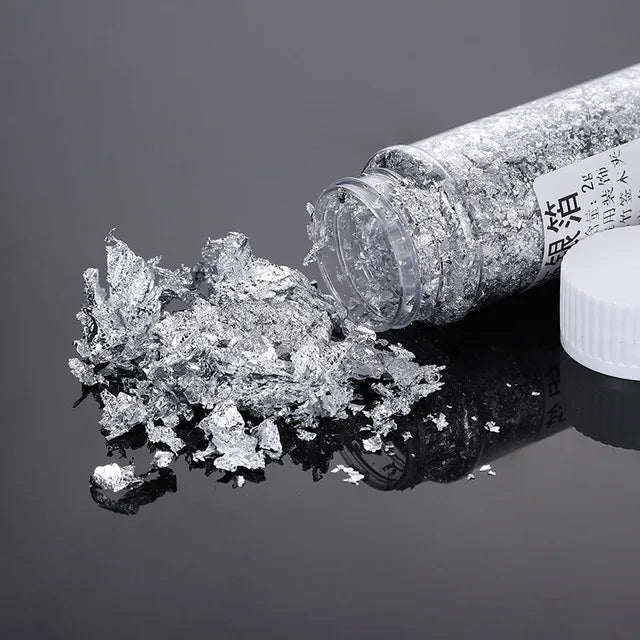Metallic Foil Flakes for Candle Making – Gold, Silver & Rose Gold | DIY Wax Decoration