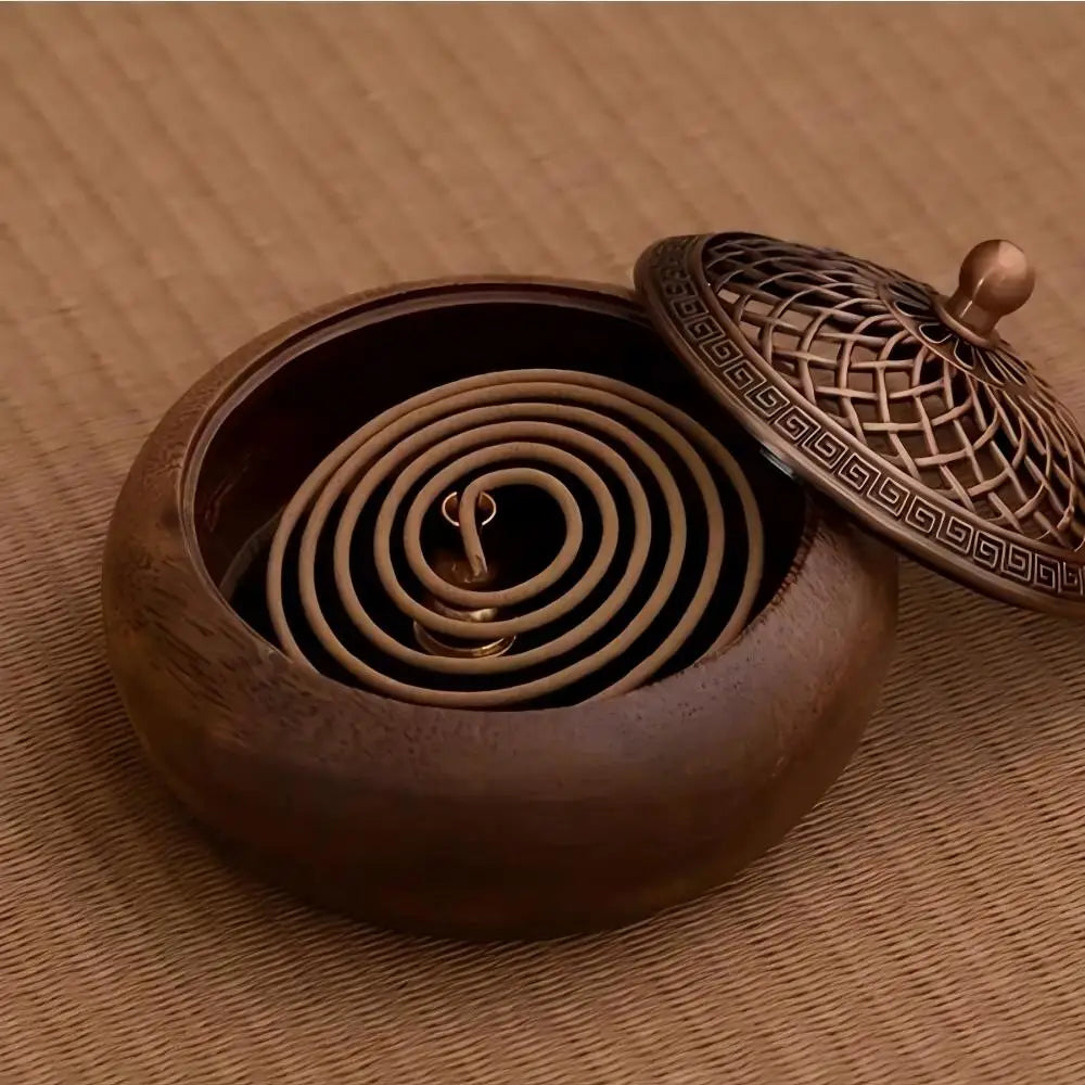 Solid Wood Pan Incense Burner Tray - Your Ritual Hub 