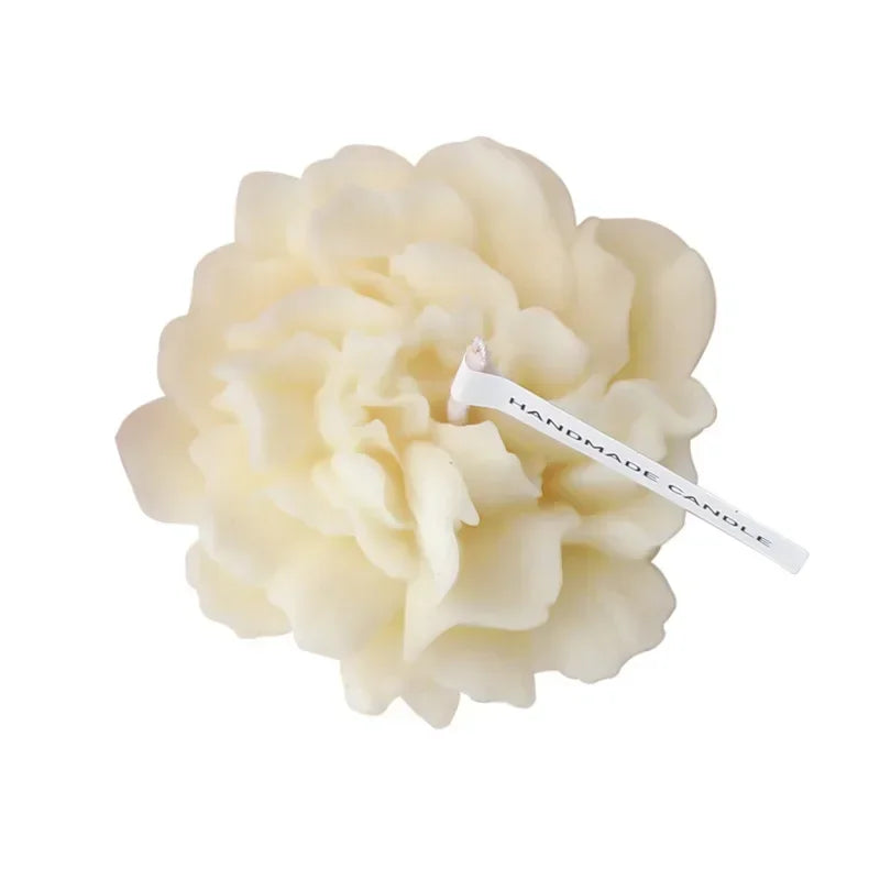 3D Carnation Flower Candle Home Decoration