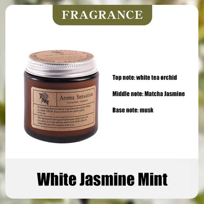 Handmade Aromatic Soy Wax Candle in Glass