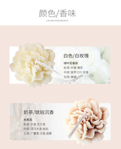 3D Carnation Flower Candle Home Decoration