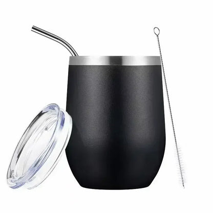 Yerba Mate Gourd & Bombilla Set — Double-Wall Steel