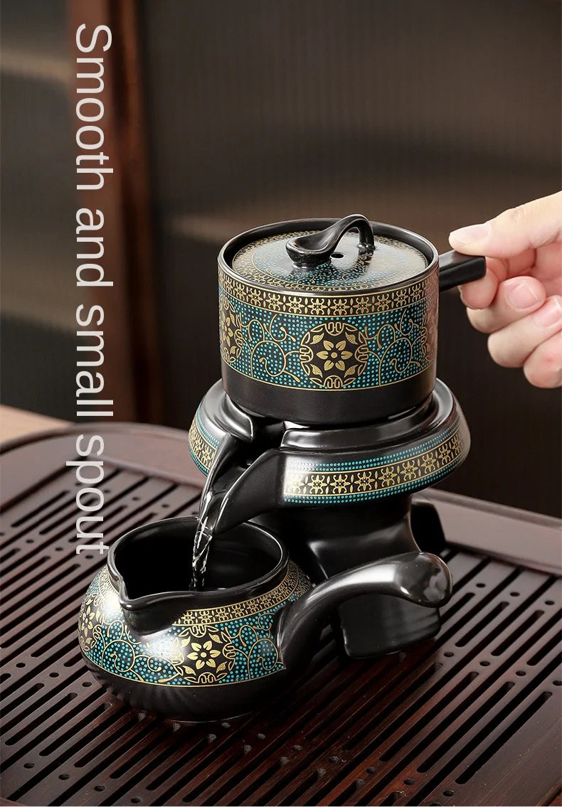 Semi-Automatic Rotating Kung Fu Tea Set