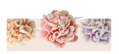 3D Carnation Flower Candle Home Decoration
