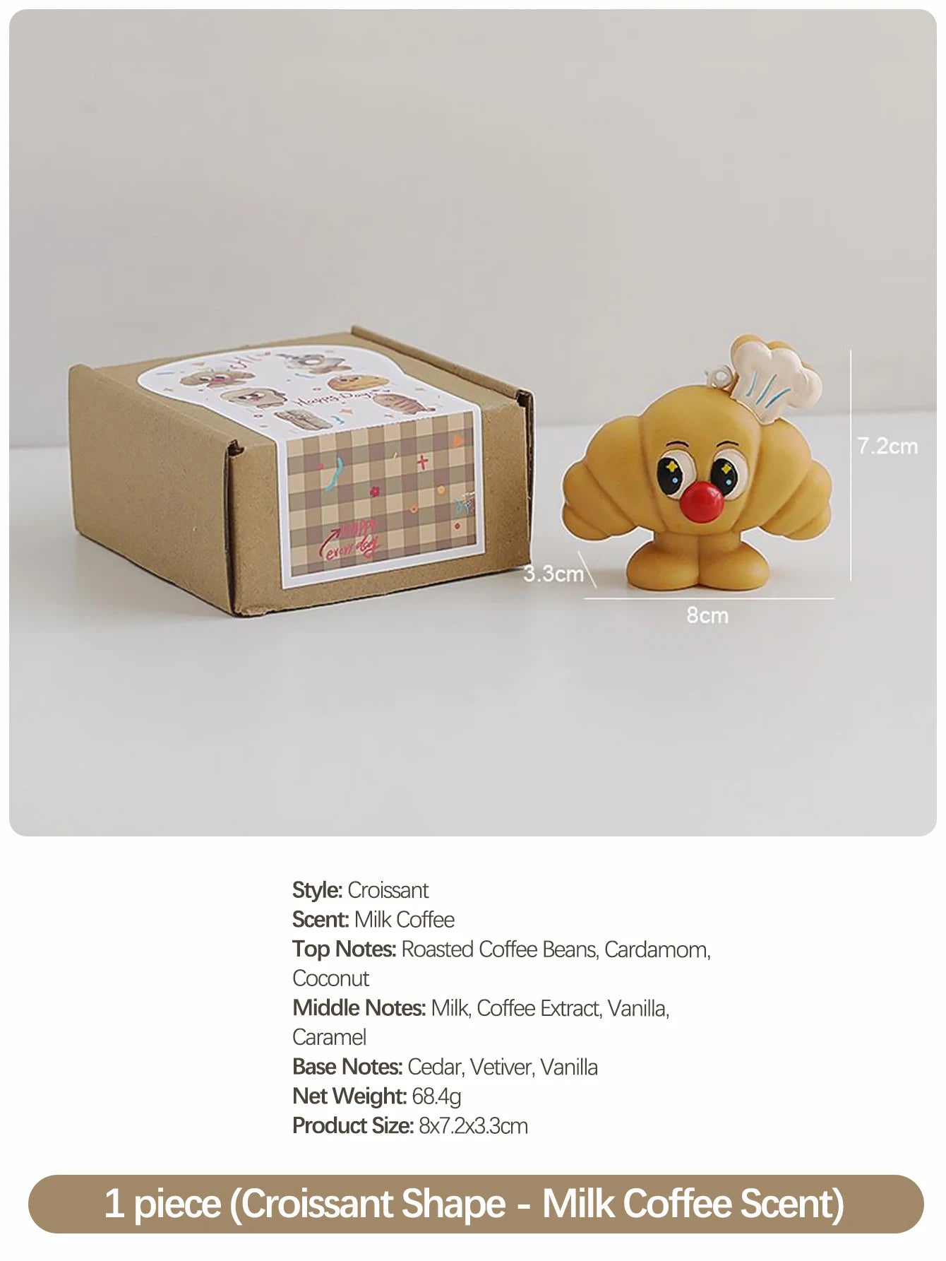 Bread-Shaped Scented Candles — Milk & Coffee Fragrance