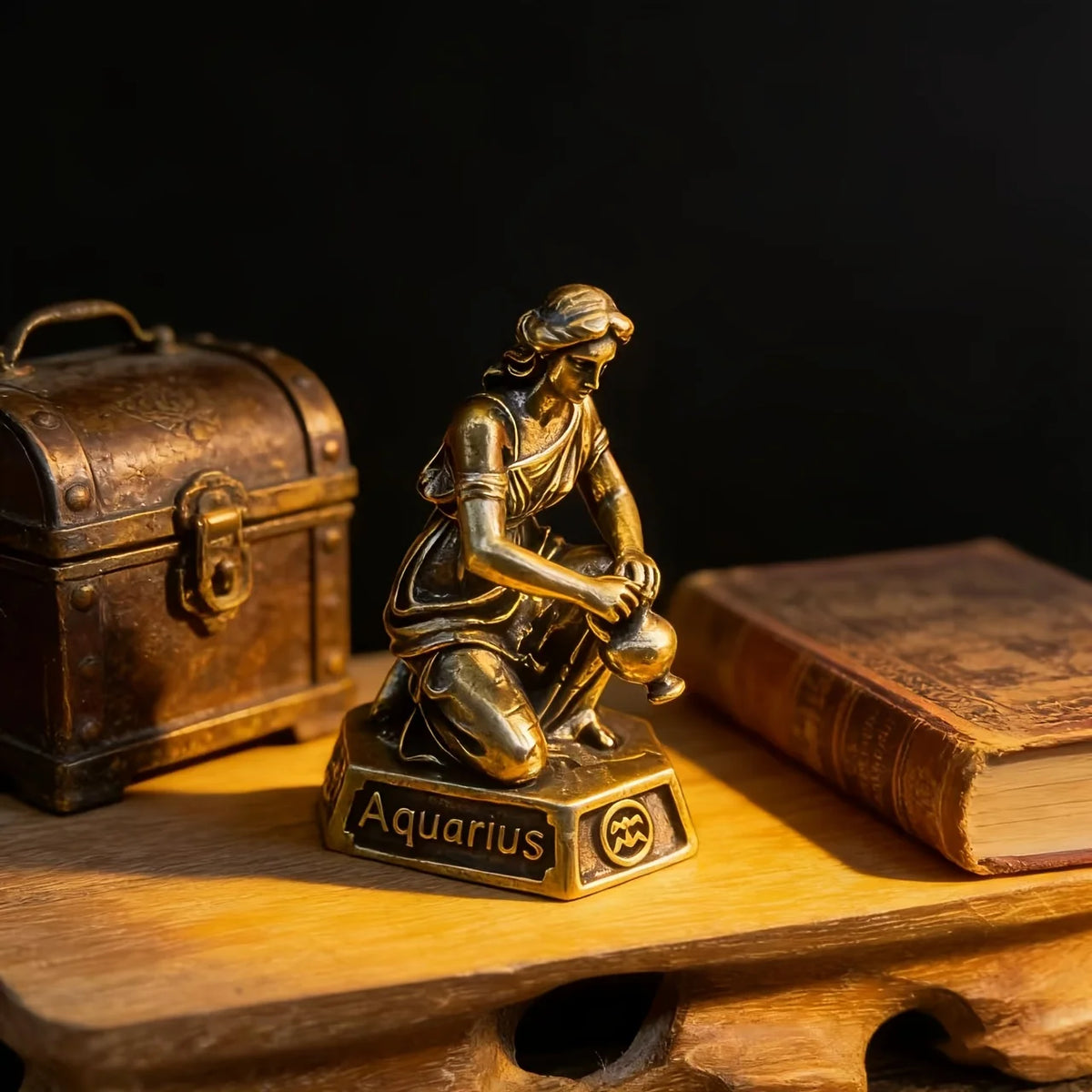 Brass Zodiac Constellation Statue — All 12 Signs Available