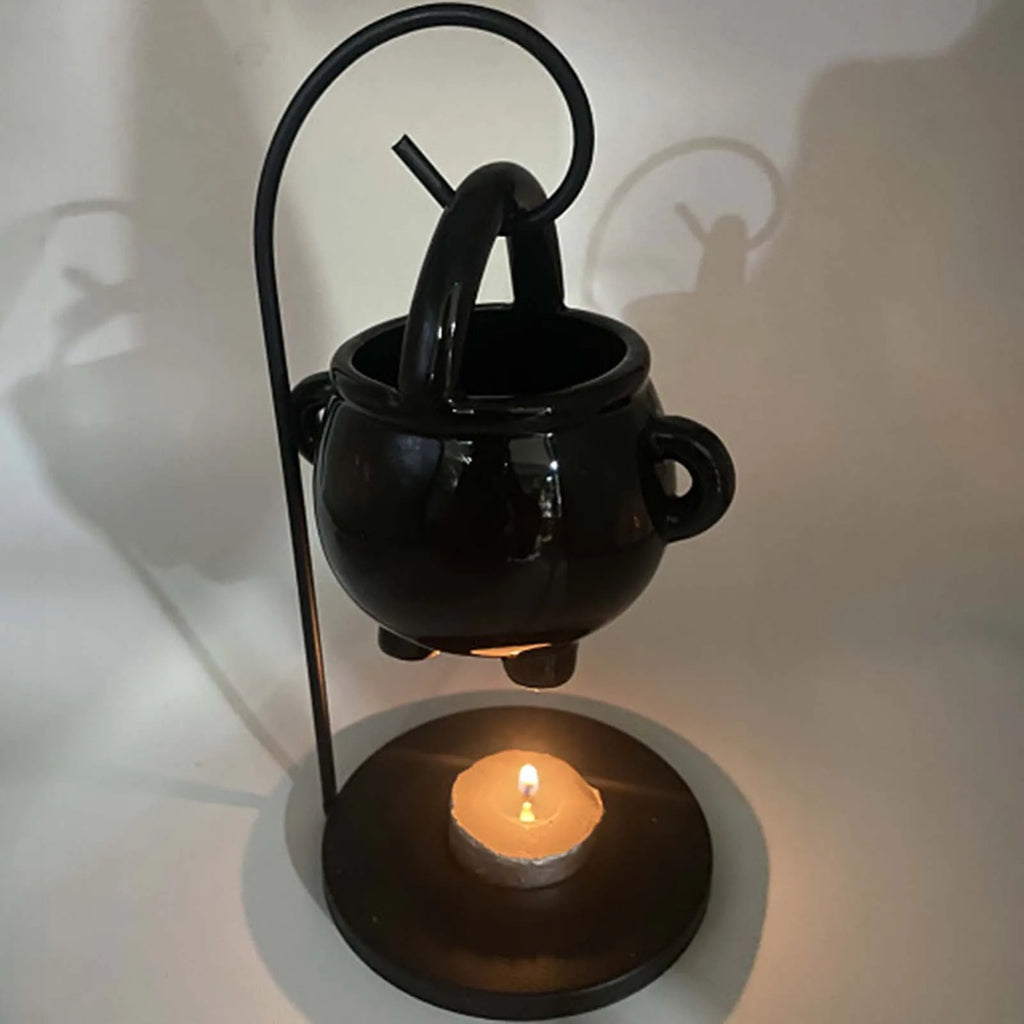 Ceramic Essential Oil Burner & Tealight Wax Warmer - Your Ritual Hub 