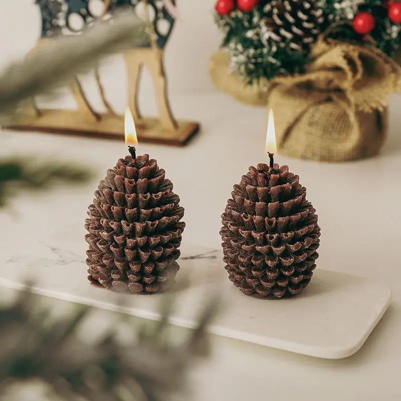 Christmas Pinecone Scented Candles Atmosphere Gifts - Your Ritual Hub 