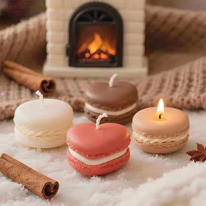 Macaron-Shaped Scented Soy Wax Candles — 1/5pcs