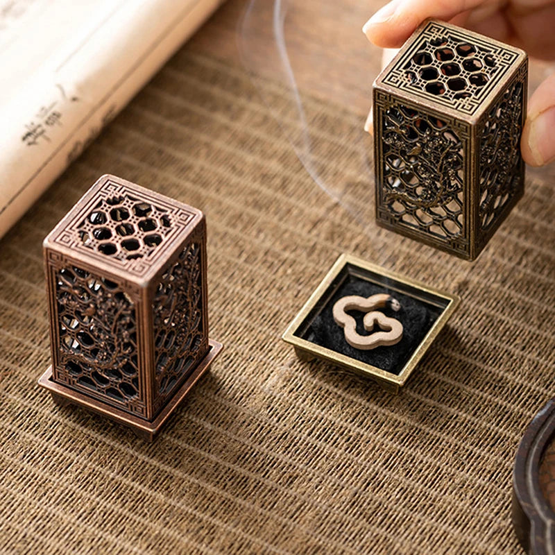 Metal Incense Holder Square Vertical - Your Ritual Hub 