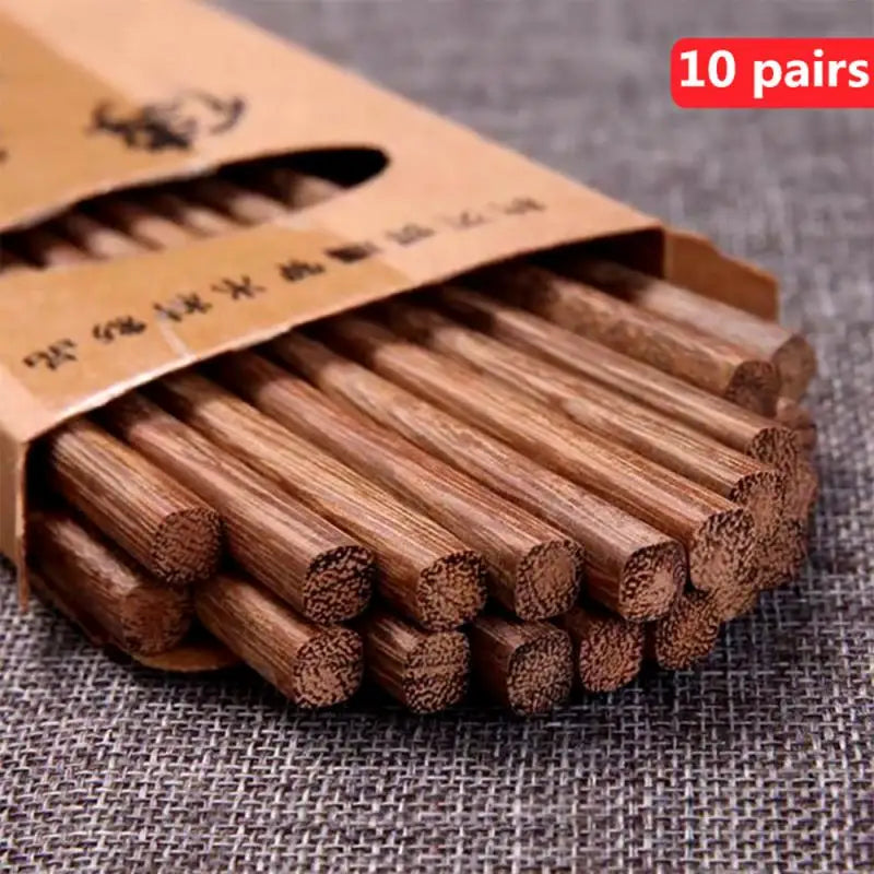 Natural Rosewood Chopsticks, 10-Pair Set