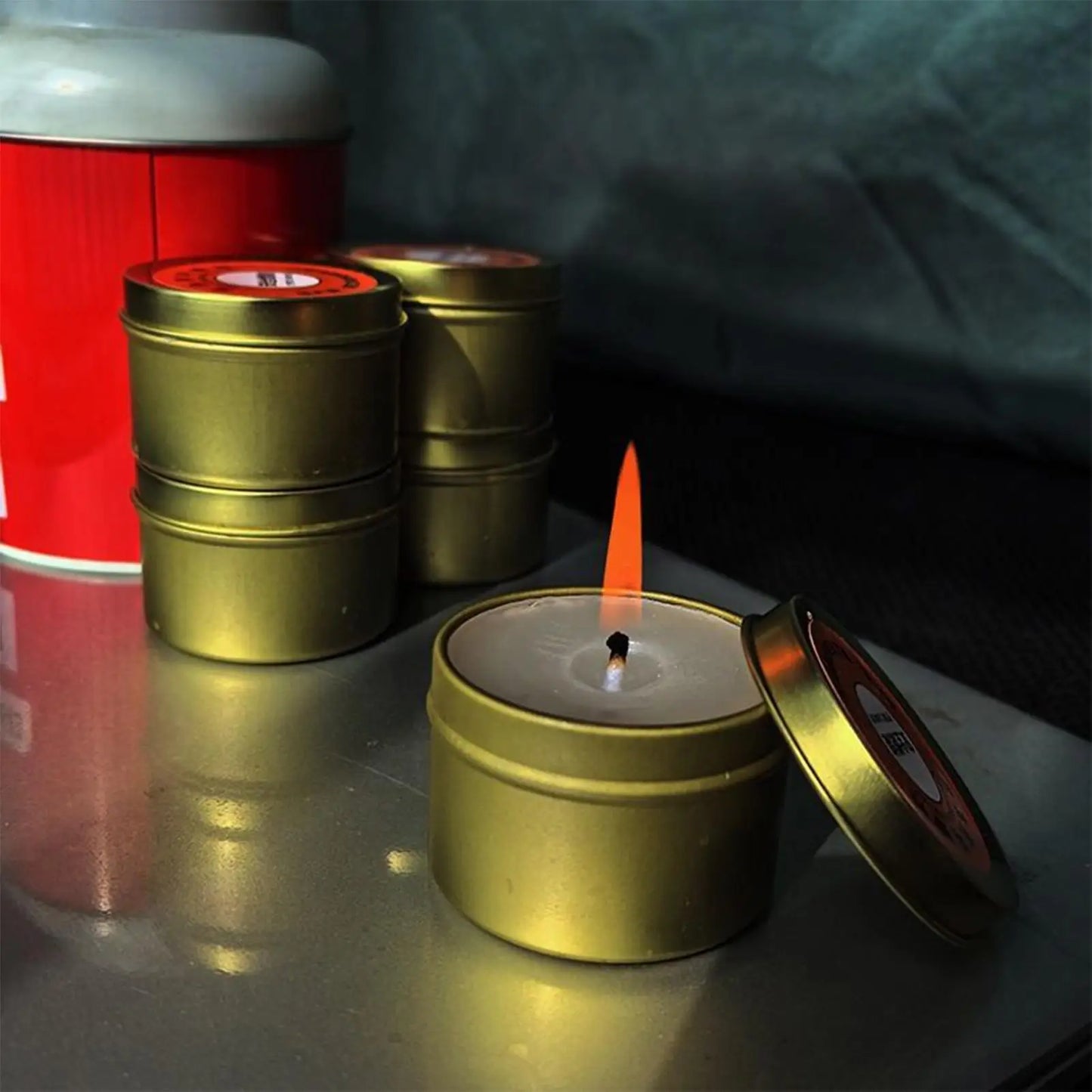 Emergency Candles Set of 10 Odorless Long Burning Candles