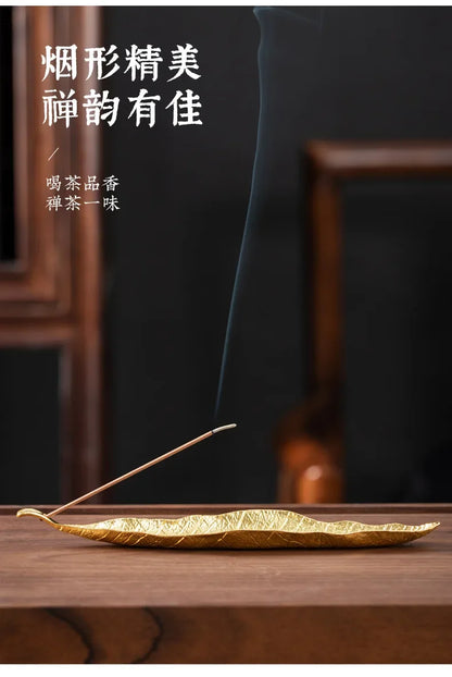 Long Leaf Ash Catcher Incense Holder