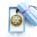 Orgonite Chakra Pendant Necklace – Green Malachite Tree of Life | Energy Healing