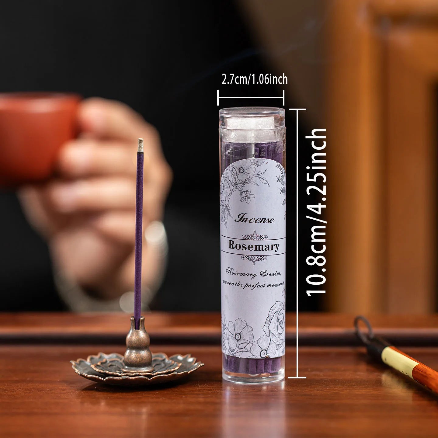 Natural Scent Incense Sticks – 40 pcs | 9 cm Wooden Sticks