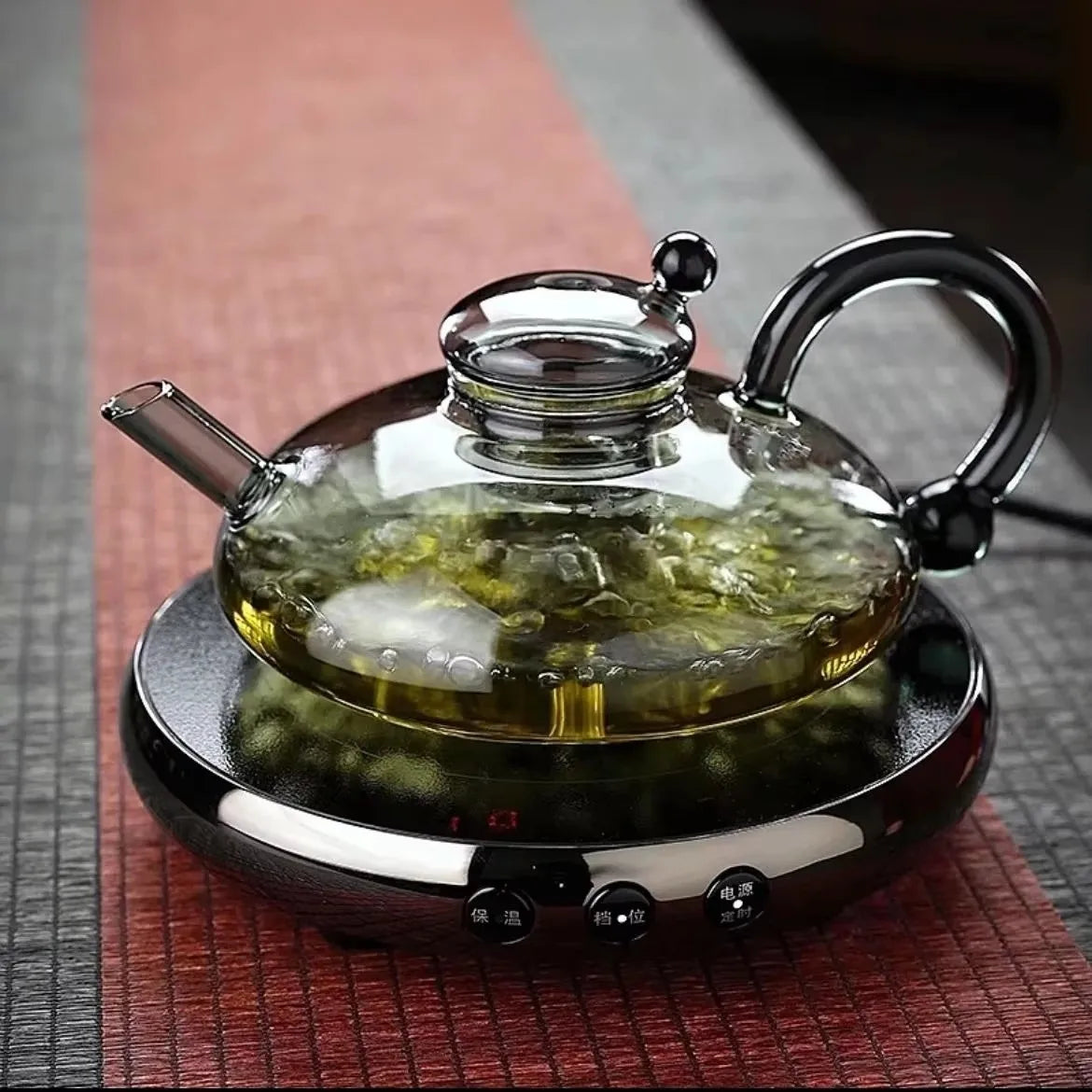 Scandinavian Glass Flower Tea Pot Set — Afternoon Tea