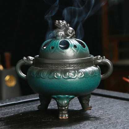 Antique Ceramic Chinese Incense Burner
