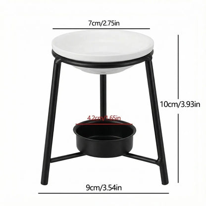 Ceramic Bowl Iron Base Essential Oil Burner