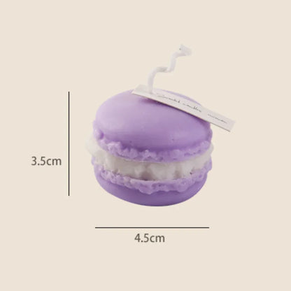 Macaron-Shaped Scented Soy Wax Candles — 1/5pcs