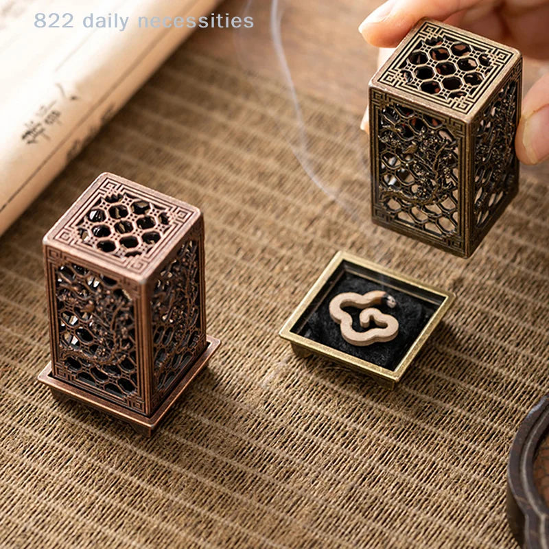 Metal Incense Holder Square Vertical - Your Ritual Hub 