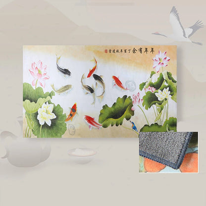 Premium Retro Painted Tea Cloth — 30×18cm