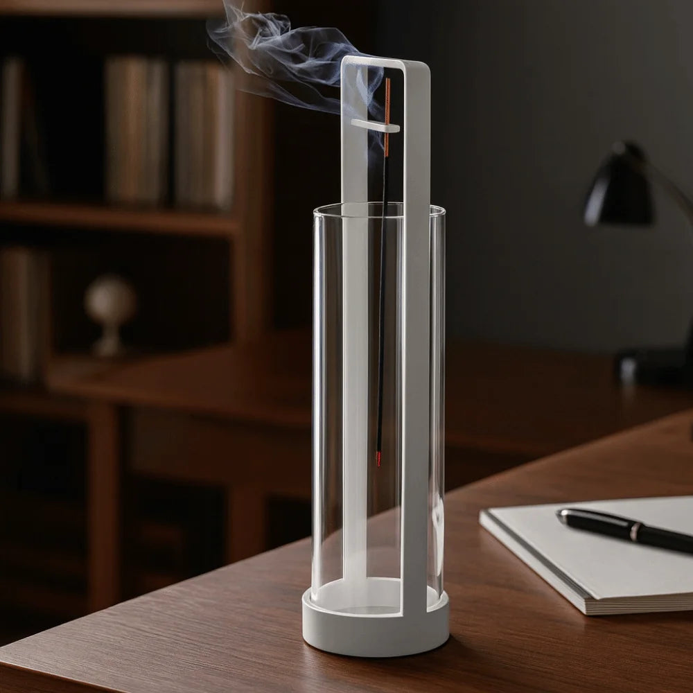 Upside-down Incense Burner Stand Detachable with Glass Backflow - Your Ritual Hub 