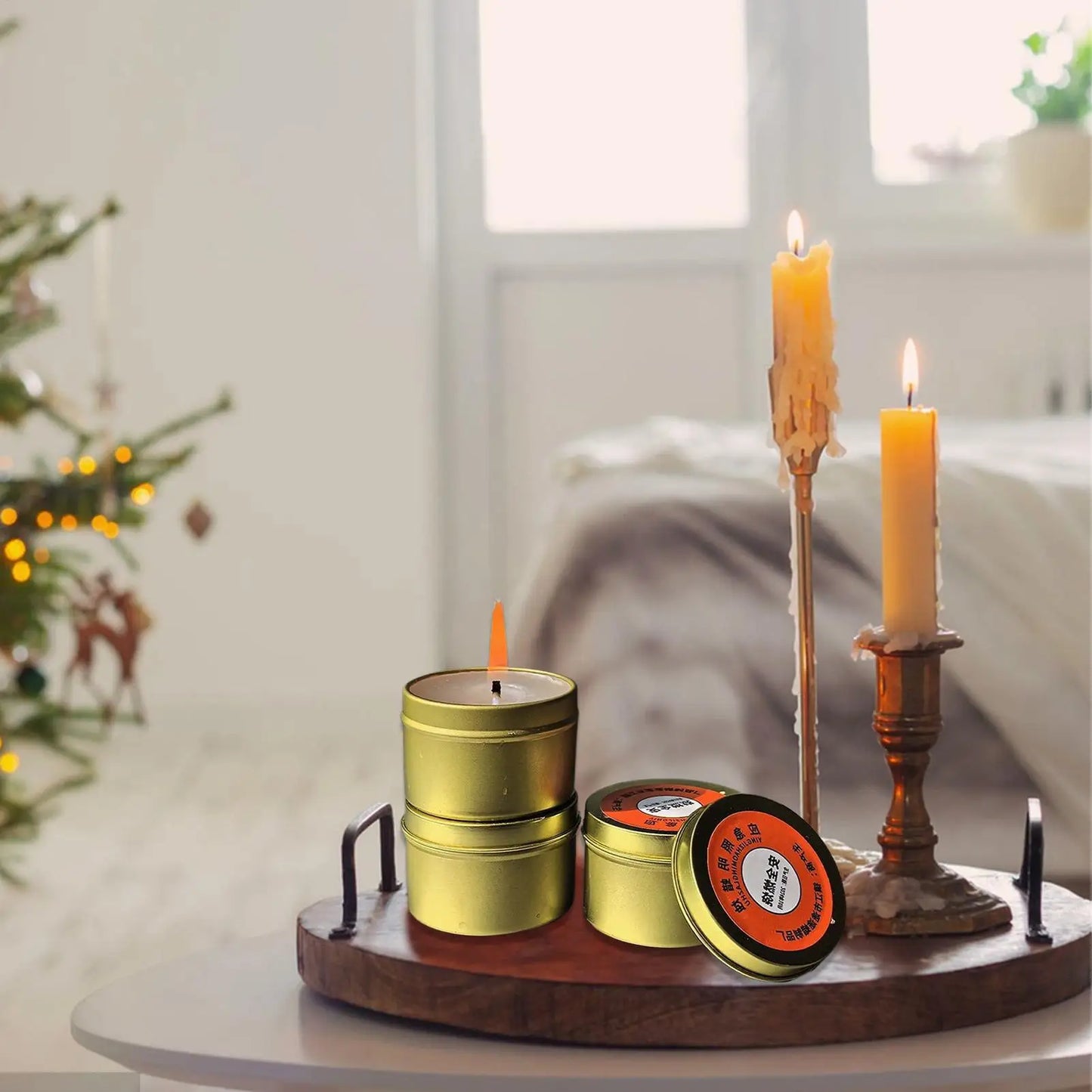 Emergency Candles Set of 10 Odorless Long Burning Candles