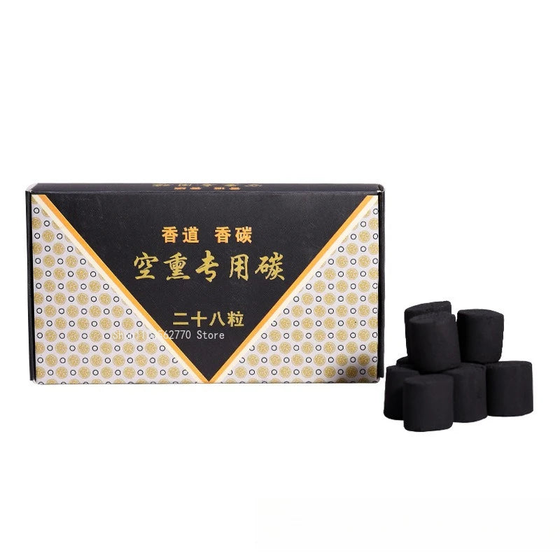 Natural Fragrant Charcoal Incense Cones – 28-Piece Box for Home, Altar & Tea Room Aromatherapy
