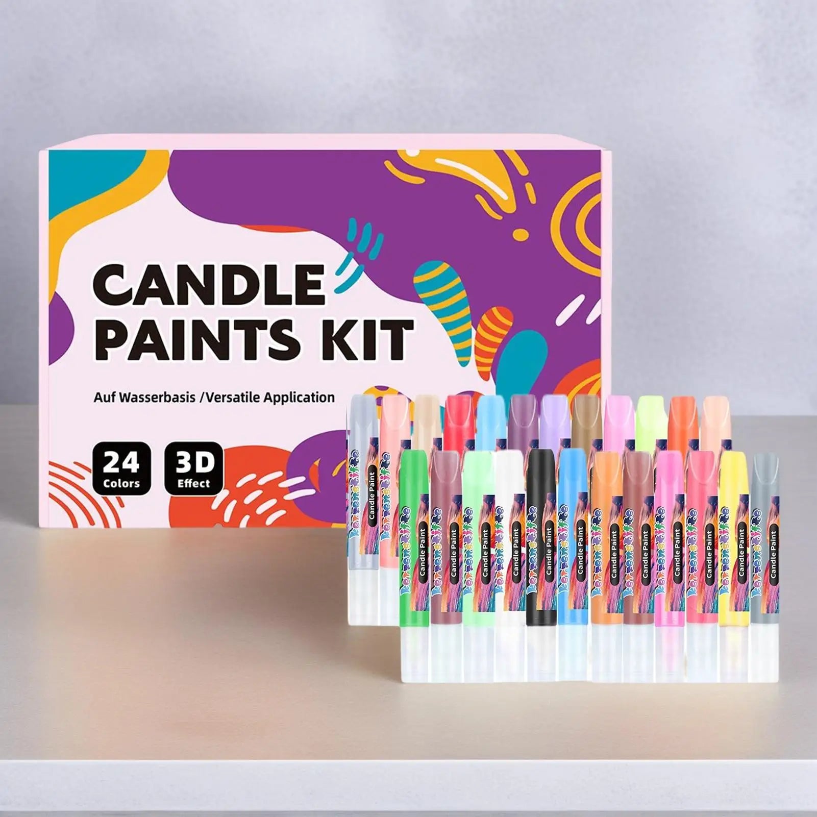 Candle Wax Pen 24 Colors Beginner Friendly DIY Writing Tool - Your Ritual Hub 