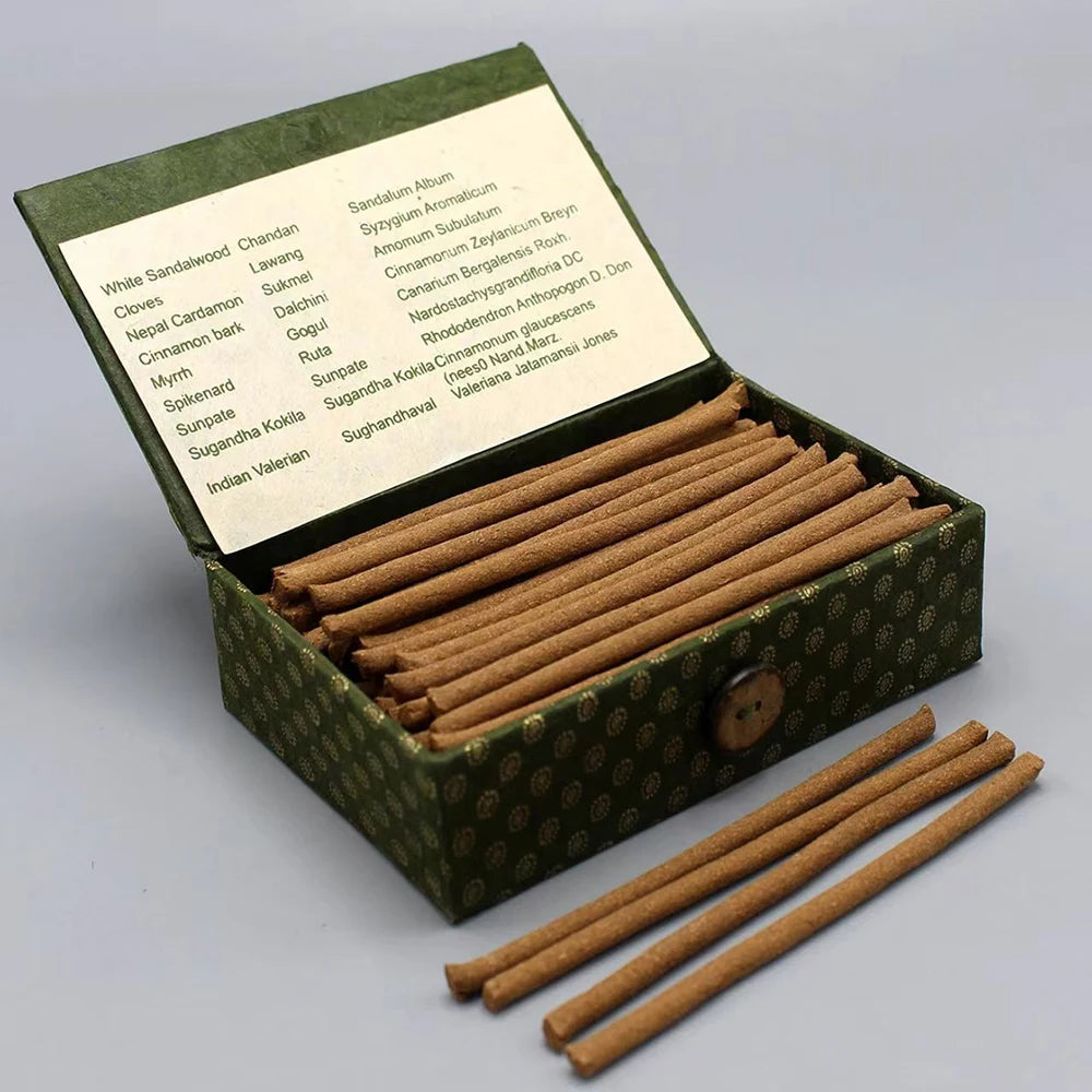 Nepal Kopan Monastery Incense – Handmade Herbal Sticks | Medicine Buddha, Wisdom Bliss & Green Tara